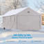 13 pi. L 25 pi. D Abri d'auto robuste - Blanc-122445838-122445839