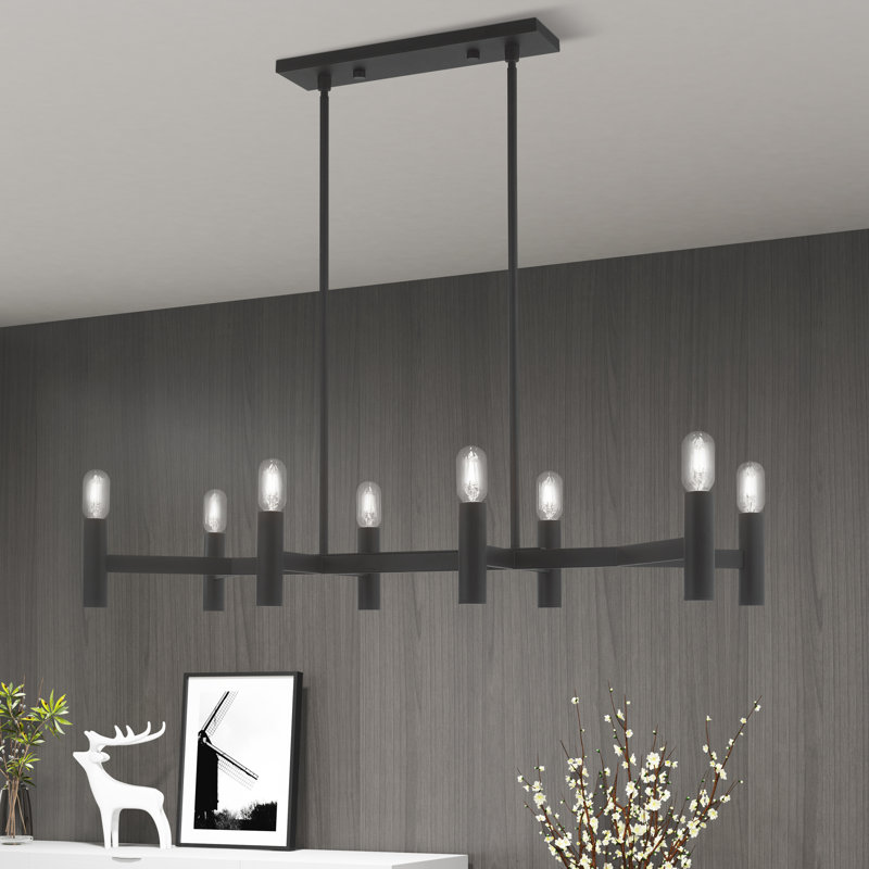 Martella 8-Light Chandelier, Black