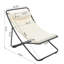 Chaise pliante d'extérieur 2 pièces avec coussin épais et appui-tête amovible-1215749659
