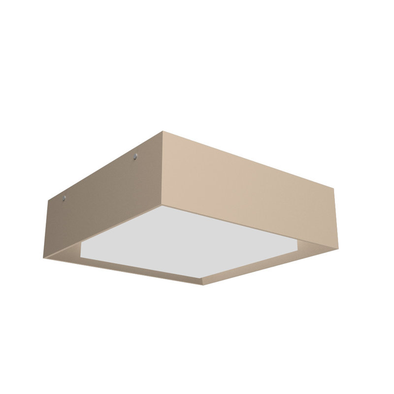 Meio 1 - Light LED Flush Mount, 4.68" H x 23.4" W x 23.4" D, Organic Cappuccino