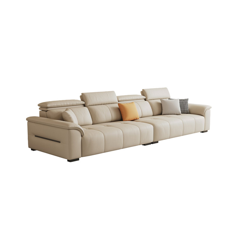 Canapé simple et discret, H 38,58 po x l 125,98 po x P 37,4 po