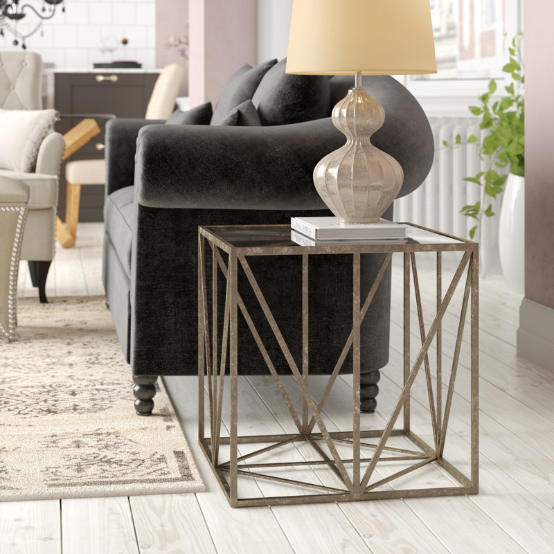 Fontenoy Glass Top End Table