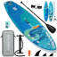 Inflatable Paddle Board With Exceptional Load Capacity, Complete With SUP Accessories, 3 Removable Fins, And 3-Piece Adjustable Single Paddle. This Non-Slip Adult Paddleboard Comes In A Variety Of Designs And Sizes.-883254972-883254973