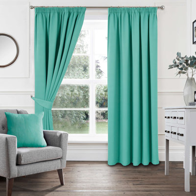 Khaidyn Pencil Pleat Room Darkening Curtain