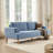 83.85" Morden Chenille Sofa Wooden Upholstered Loveseat-762084080