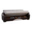 Causeuse-lit convertible en cuir Midfrost
