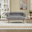 Chaise d'appoint avec pieds dorés-1530319127