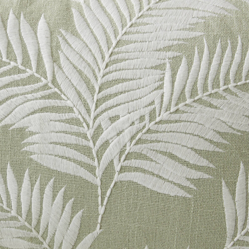 Housse de coussin 100% coton 1 pièce Ella Botanical Sage 14 x 24 po, Sage