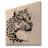 Leopard Head - Traditional Print on Wood-1163310219