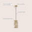 Luminaire suspendu géométrique à 1 lumière Chadwood-1713618540