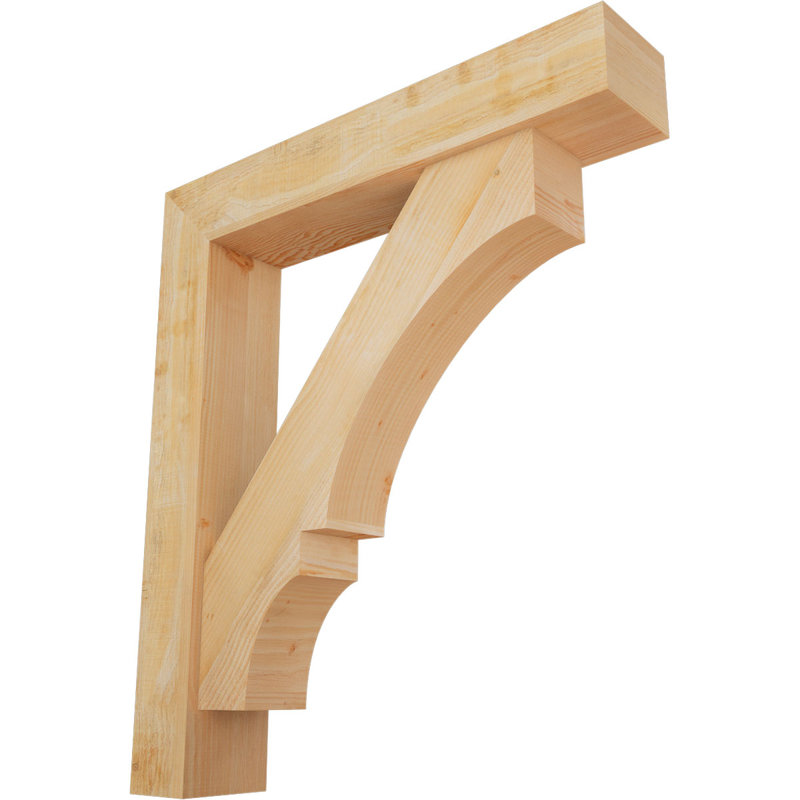 Support de bloc Balboa avec entretoise décalée, 48 x 42, Sapin Douglas de l 8 po (scié brut)