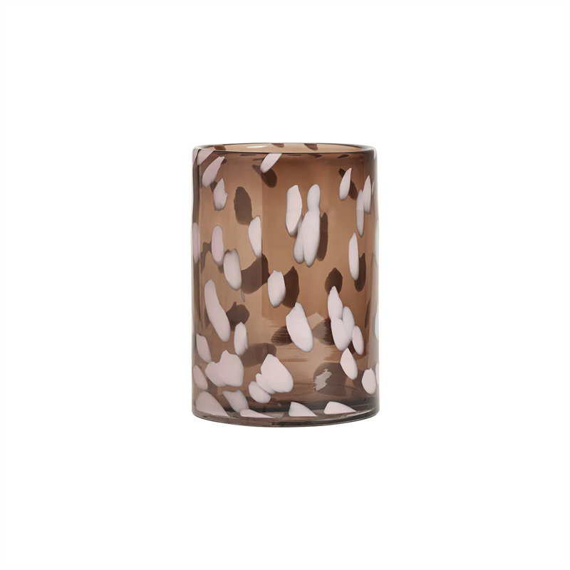 Jali Hurricane Candle Holder, Smoke