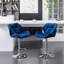 Ensemble de 2 tabourets de bar Velvet Diamond