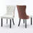 Kingson Modern Glam Tufted Two-Tone Dining Chair with Nailhead Trim & Back Pull Ring-9081305-24591743