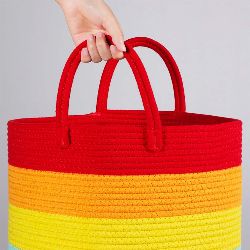 Bhargava Laundry Basket with Handles, 40 x 35 x 35