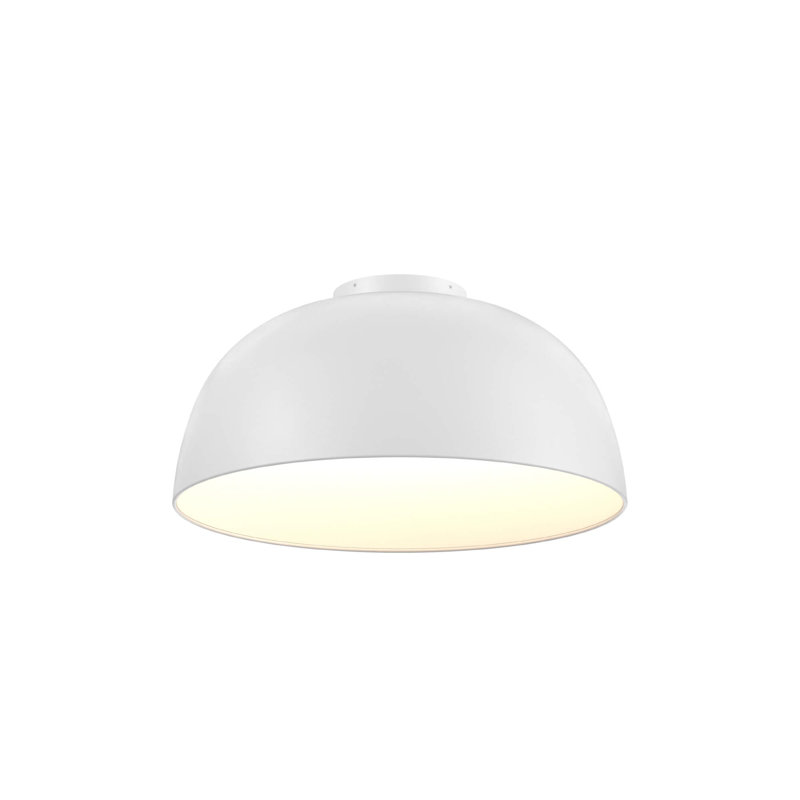 Plafonnier encastré dôme 2 en 1 Napa 30 po et luminaire suspendu, Noir