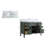 48" Fully Assembled Freestanding Solid Wood Bathroom Vanity With 2 Handle Sets And Carrara Marble Top-1252137740