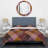 Brown Quilting Patchwork - Abstract Duvet Cover Set - Microfiber Polyester-1116641966