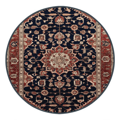 Machine Washable Persian Brown Area Rug
