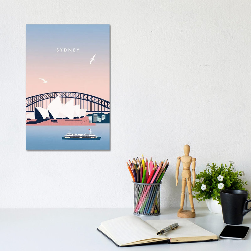 Sydney by Katinka Reinke - Wrapped Canvas Painting, 20.32 cm H x 30.48 cm W