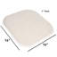 Coussin de chaise en mousse viscoélastique antidérapante 16 po x 16 po Alexis-86741252-112466861