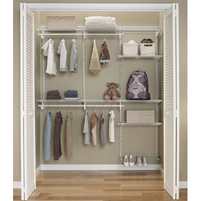 Closetmaid Heavy Duty Adjustable Wardrobe System with Shoe Shelf