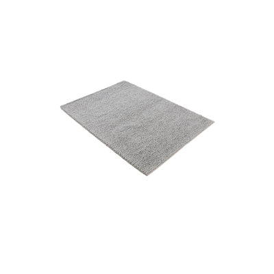 Handgefertigter Wollteppich Aus In Hellgrau Hand Loomed Area Rug