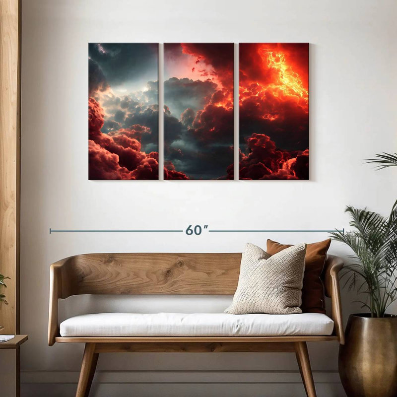 Final Battle Between Hell And Heaven VII, 28" H x 45" W