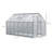 Outsunny 12' x 6' x 6.5' Polycarbonate Greenhouse with Adjustable Roof Vent, Walk-in Heavy Duty Greenhouse with Aluminum Frame, Rain Gutter and Sliding Door for Winter, Silver