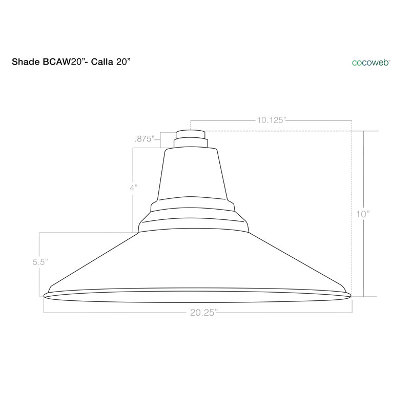 Luminaire de grange d’extérieur à del Albali, H 9 po x l 20 po x P 17 po, Bronze acajou