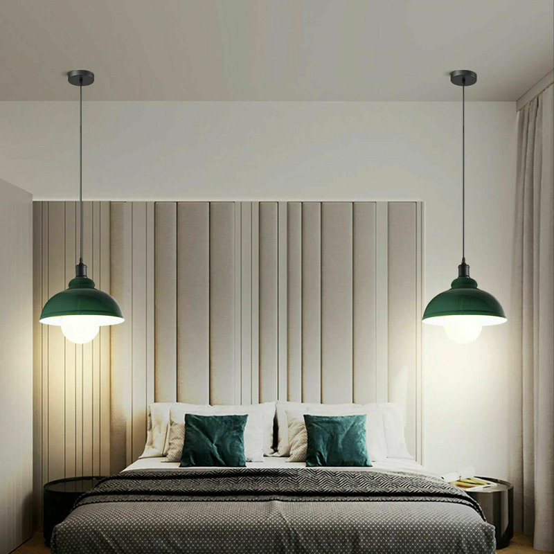Reich 1 - Light Dome Pendant, 124cm H x 30cm W x 30cm D, Gloss Green