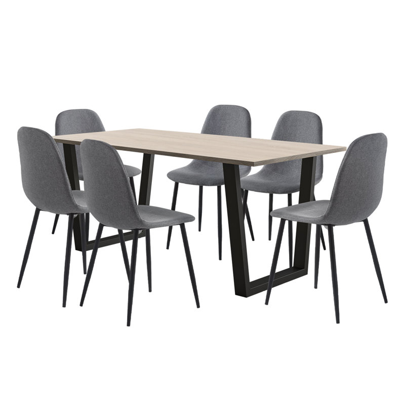 Antigua 6 - Person Dining Set, H77 x L180 x W80cm