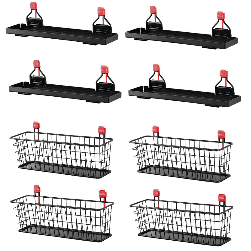 Metal 4 Piece Pegboard Bins & Baskets