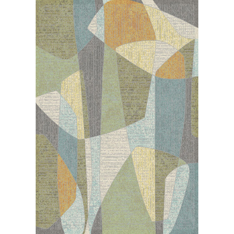 Abstract Area Rug, Rectangle 200 x 290 cm