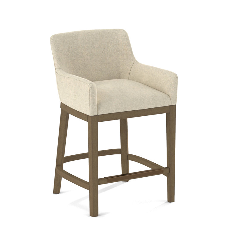 Upholstered Stool, Weathered Gray, 61626-87