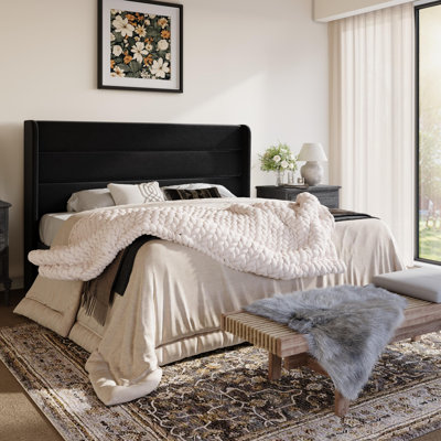 Lit plateforme tapissier Modern