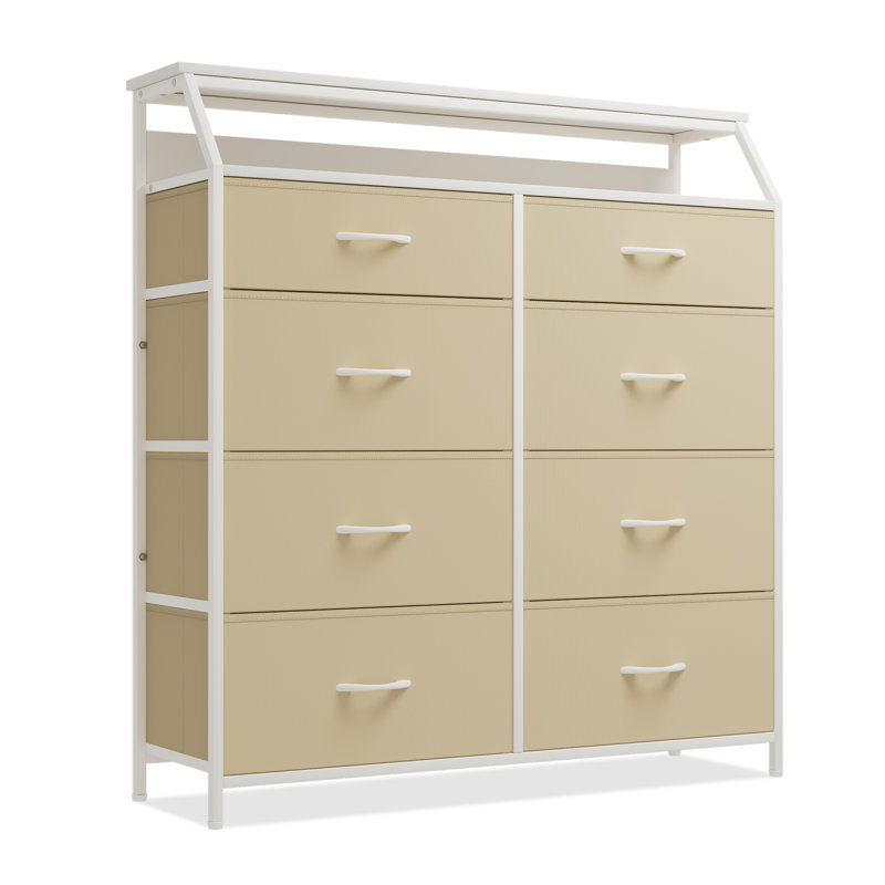 Commode 8 tiroirs Newquist, Blanc