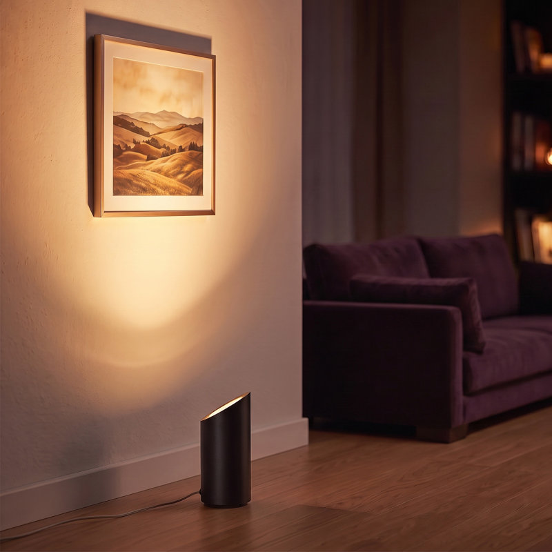 Dimmable LED Corner Spotlight Floor Lamps with Remote Control