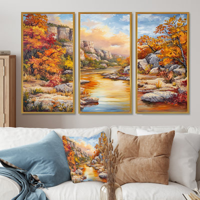 «Pecos River In Texas II - Texas», ensemble de reproductions d'art mural