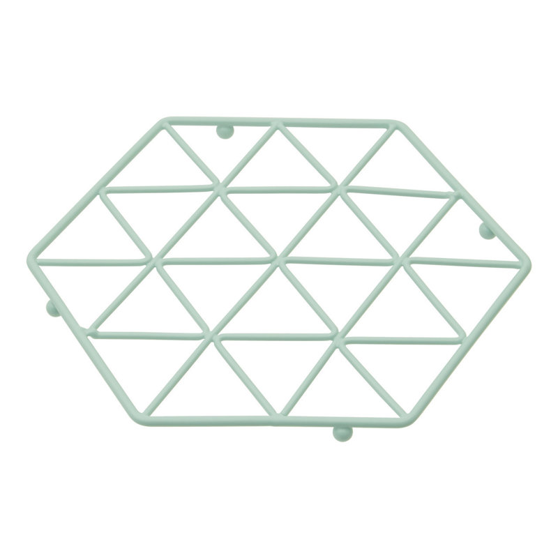 Stainless Steel 1 Piece Trivet, Green