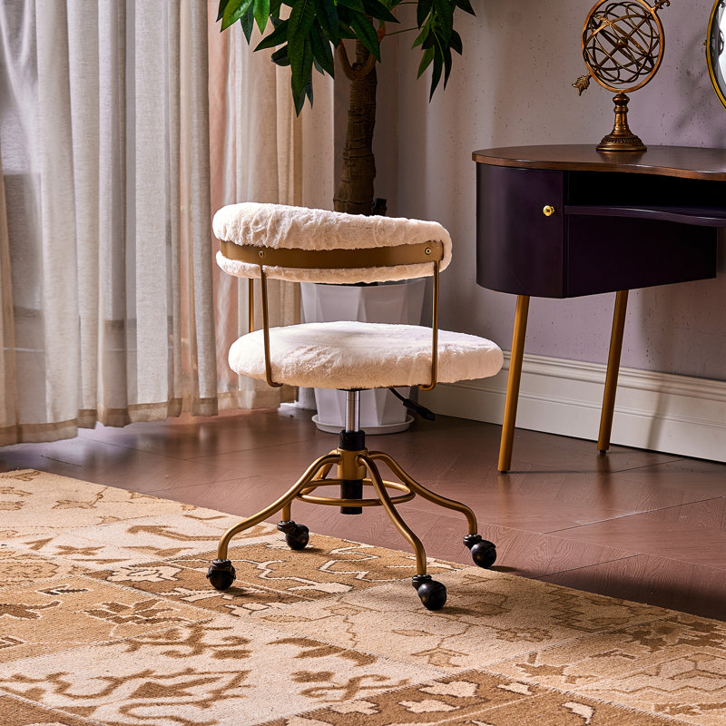 Chaise de bureau Gladun, Blanc