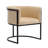 18.9'' H Faux Leather Upholstered Metal Armchair-67965635