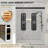 Gargy 69"-72"W * 78"H Double Sliding Door Shower Door With Closing System-91957450-98222885