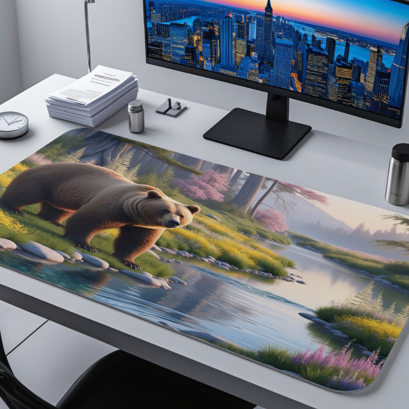 Polyester Desk Pad, 14.4x12.1