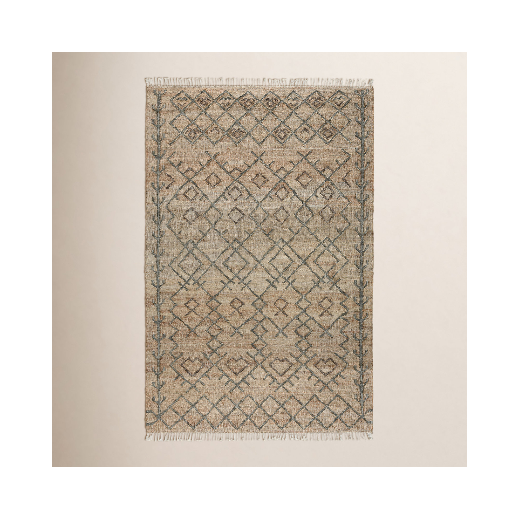 Manistique Handmade Jute / Sisal Gray/Brown Rug, Rectangle 8' x 10'