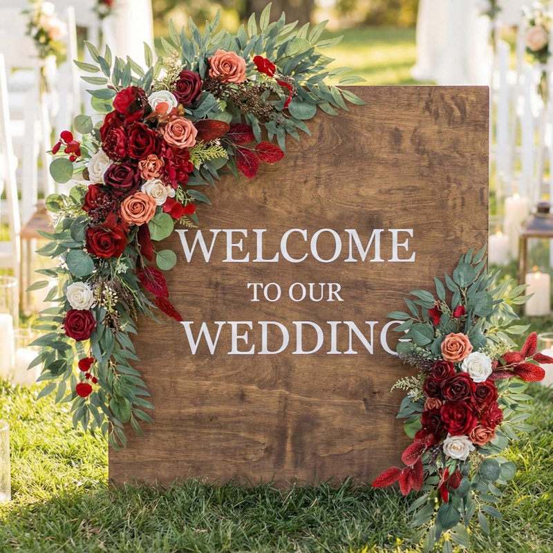 Bouquet de mariage, Rouge