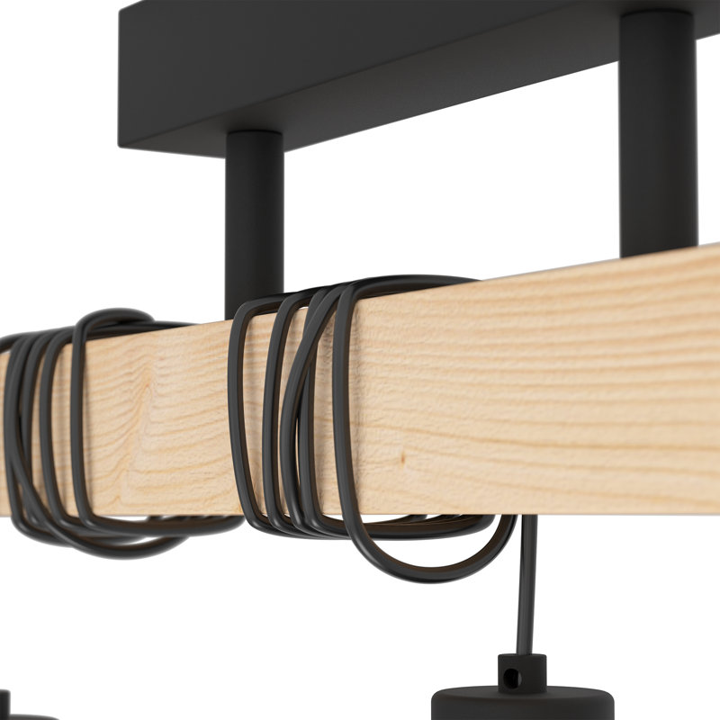 Anleigh 3 - Light Matte Black Kitchen Island Pendant