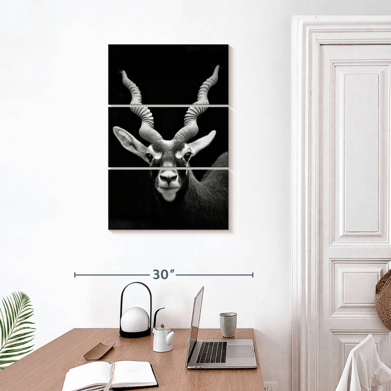 Antilope à cornes Brampt, H 32 po x l 20 po