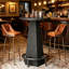 Table de bar - Panneau de fibres à densité moyenne - 1 pièce - Table de bar - Brun - Style rétro-133605550-133605552