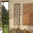 Metal Floral Home Wall Decor with Brown Frame